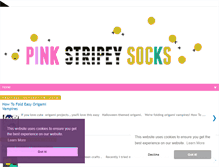 Tablet Screenshot of pinkstripeysocks.com